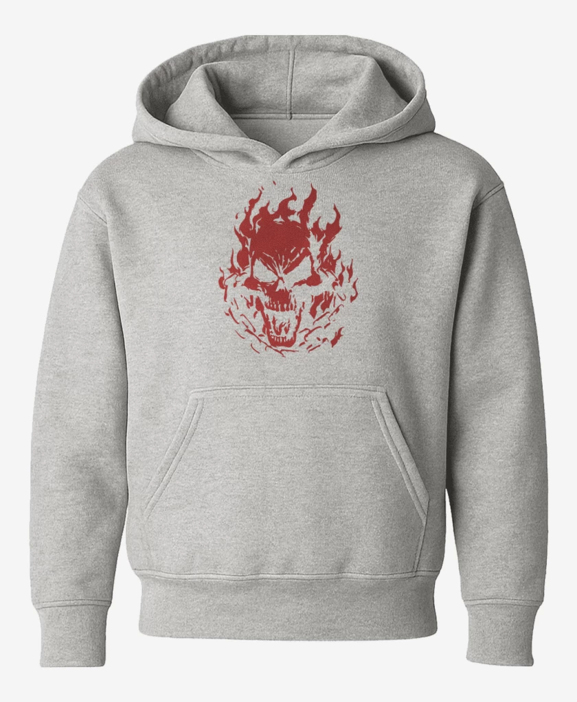 Poleron de niño Gris Melange de Ghost rider 2