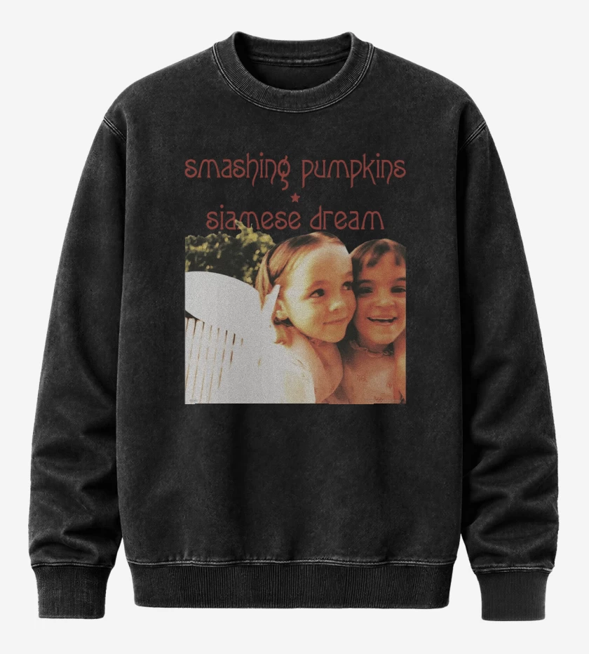 Poleron Polo Acid Wash Negro de Siamese Dream
