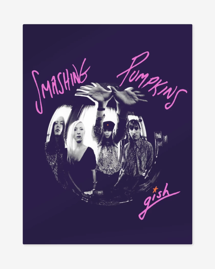 Print metalico Morado de GISH