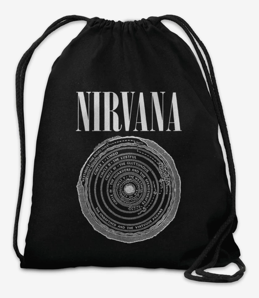 Mochila Negro de Nirvana Circle 