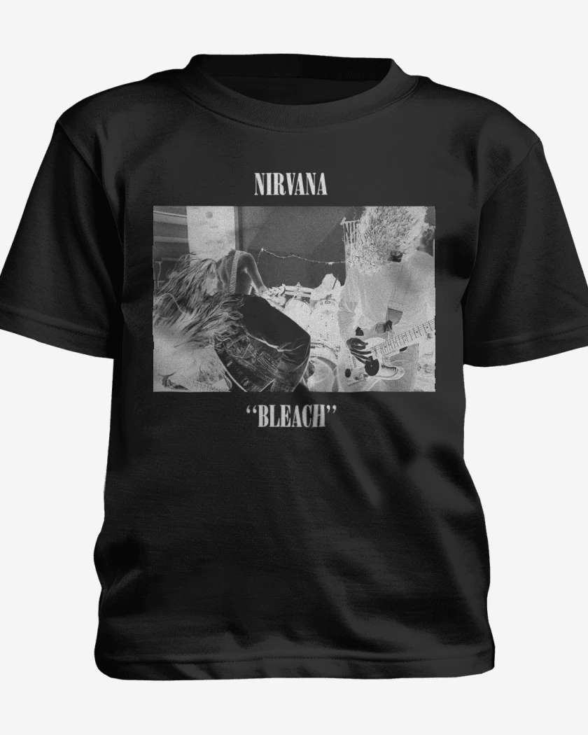 Polera de niño Negro de Nirvana Bleach