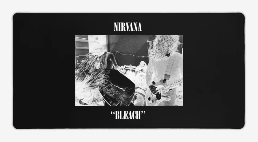 Mouse pad Gamer Negro de Nirvana Bleach