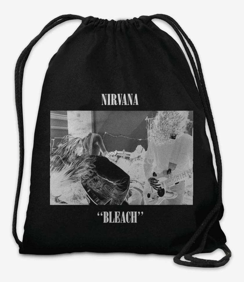 Mochila Negro de Nirvana Bleach