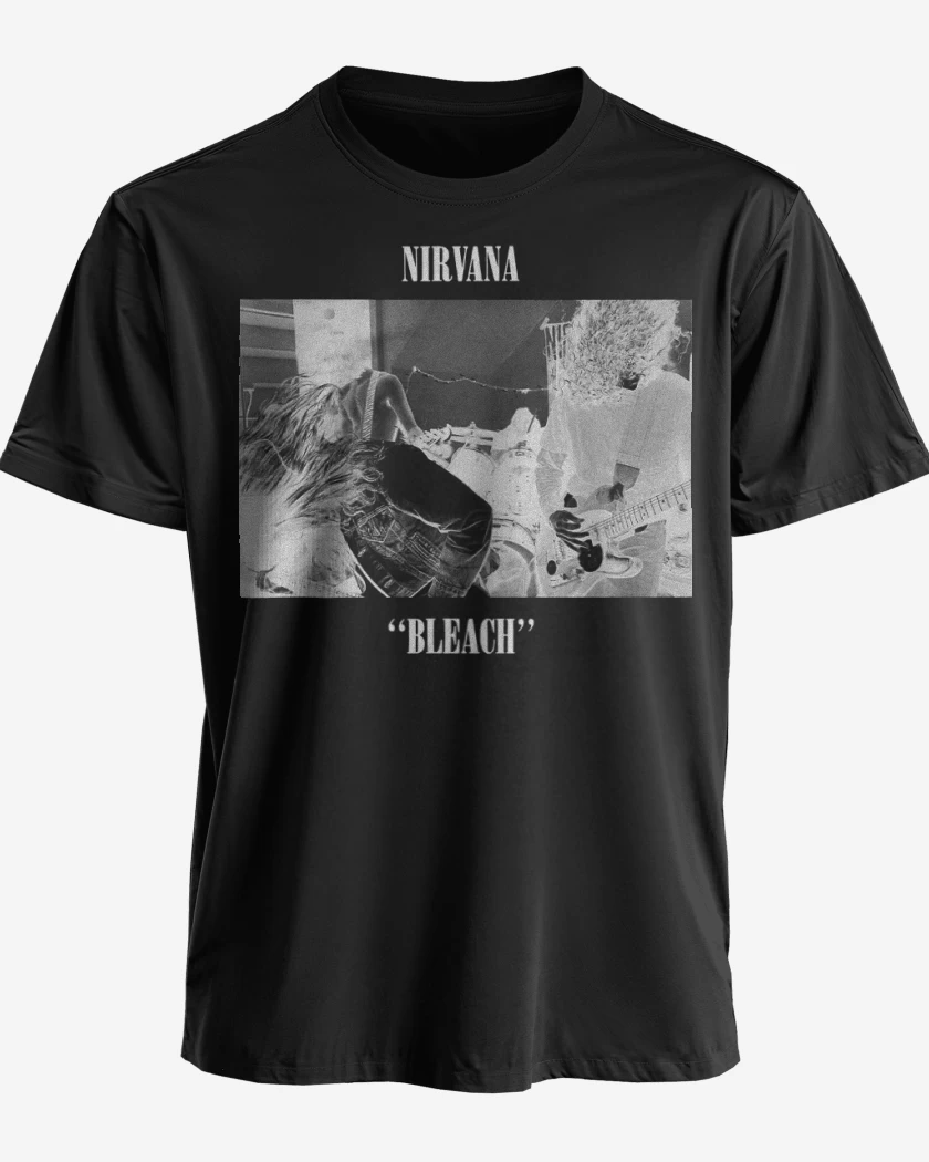 Polera premium Negro de Nirvana Bleach