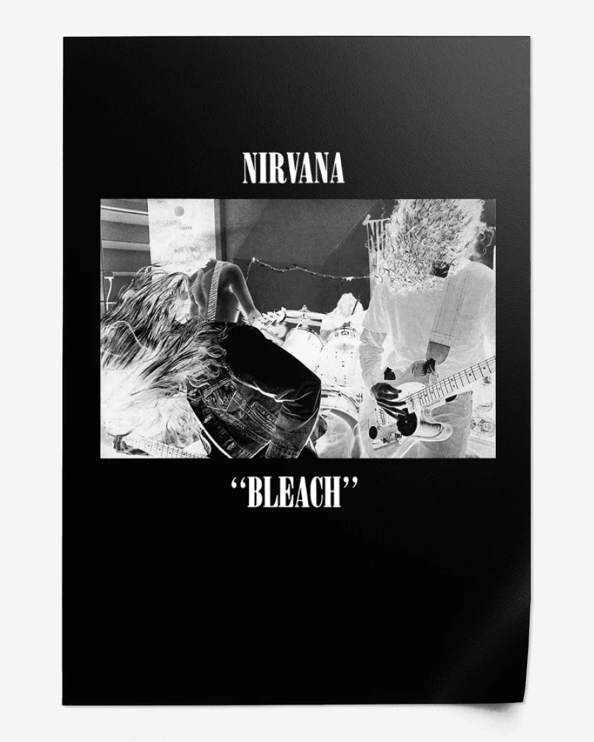 Print Negro de Nirvana Bleach