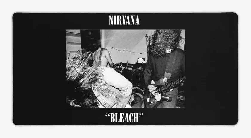 Mouse pad Gamer Negro de Nirvana Bleach II
