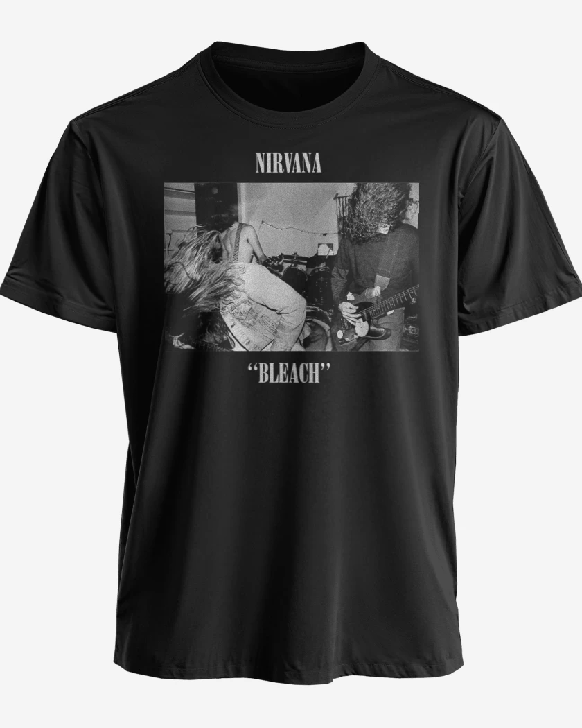 Polera premium Negro de Nirvana Bleach II