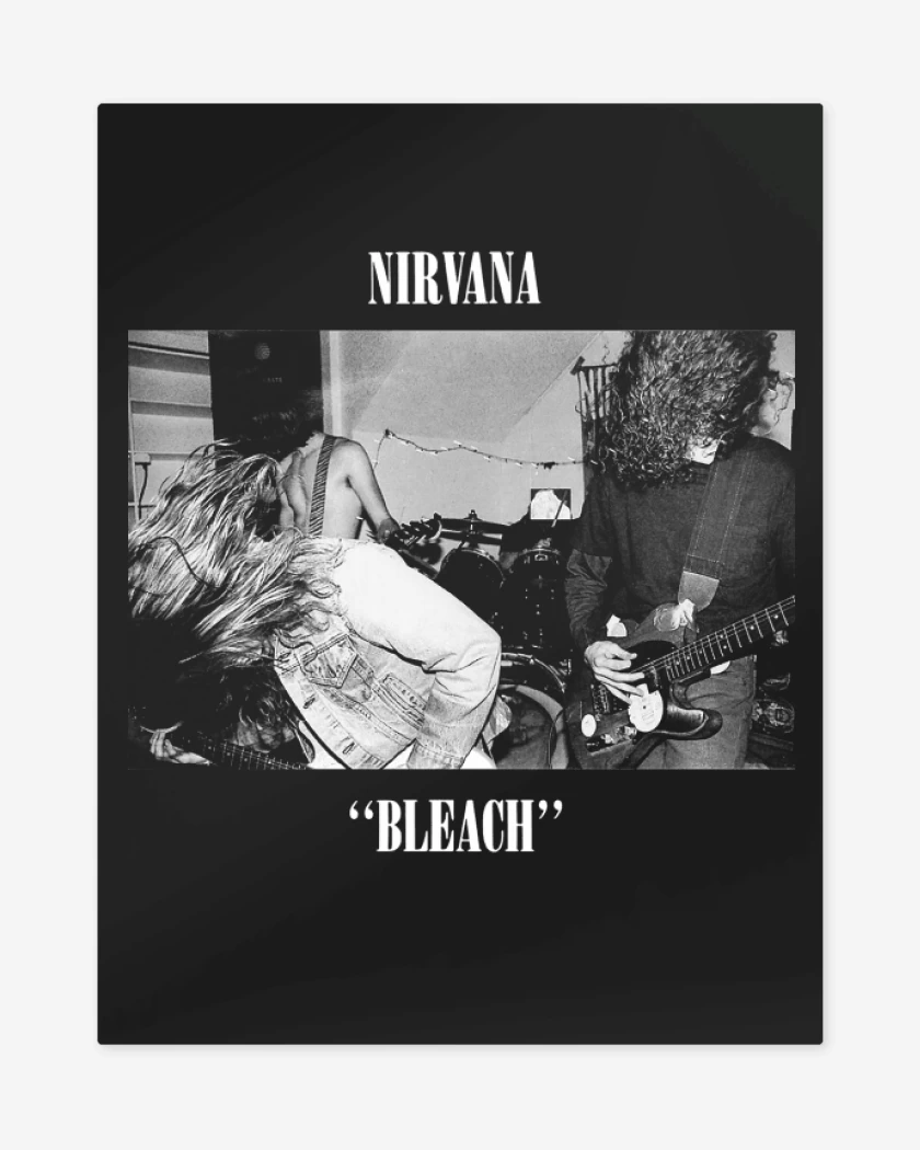 Print metalico Negro de Nirvana Bleach II