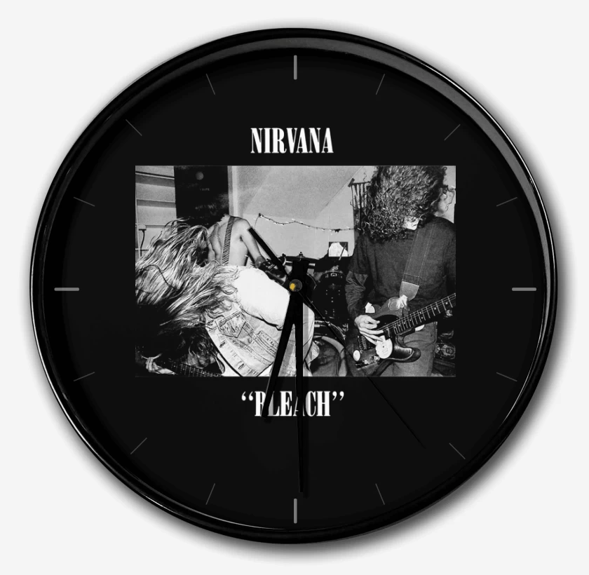 Reloj Negro de Nirvana Bleach II