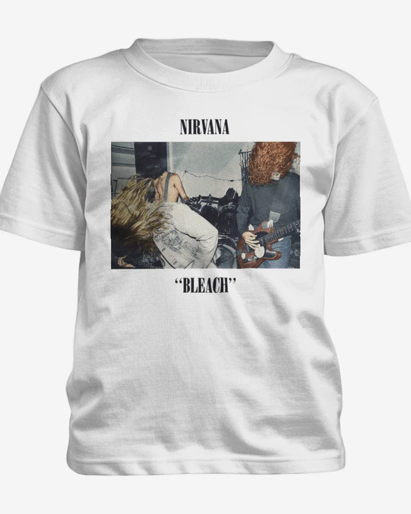 Polera de niño Blanco de Nirvana Bleach Color