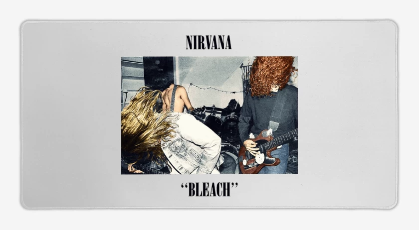Mouse pad Gamer Blanco de Nirvana Bleach Color