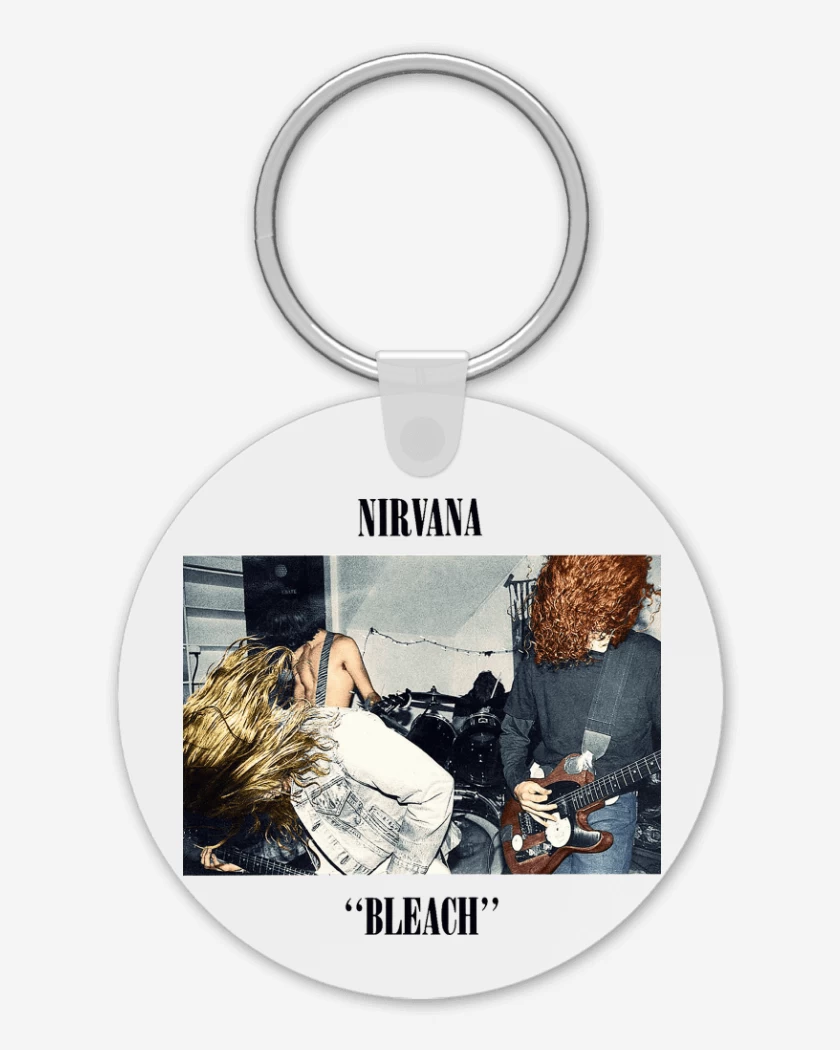 Llavero Blanco de Nirvana Bleach Color