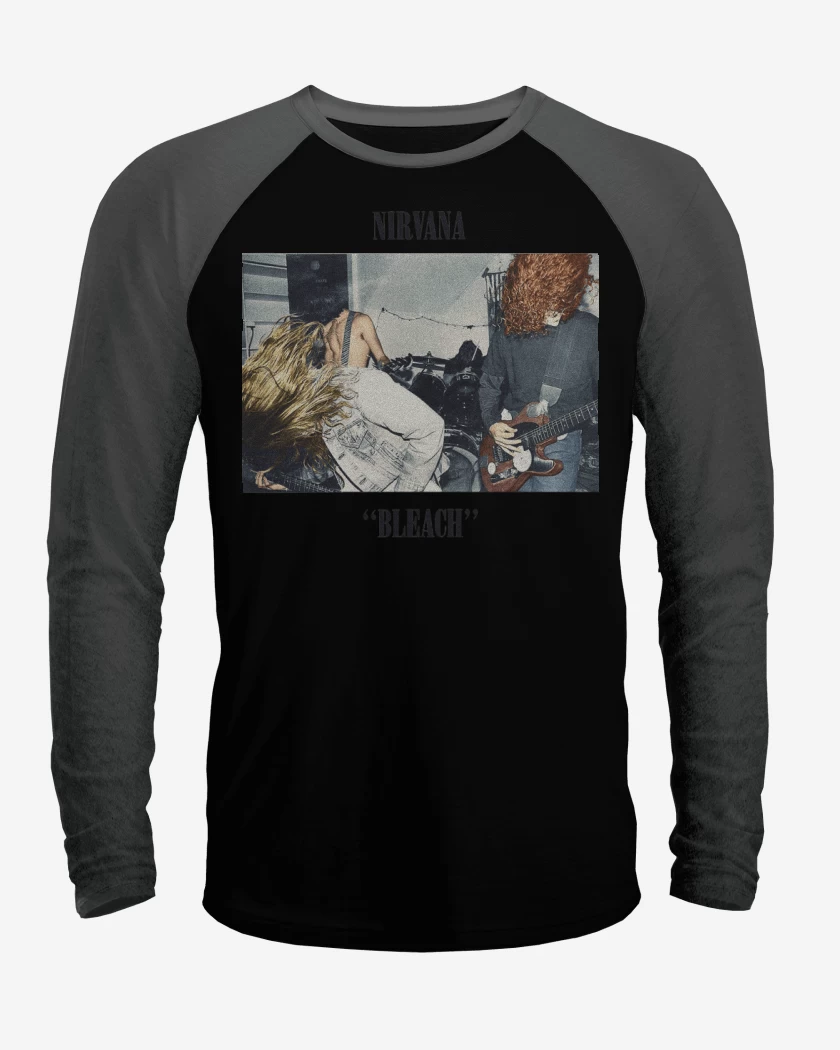 Polera Raglan Nirvana Bleach Color