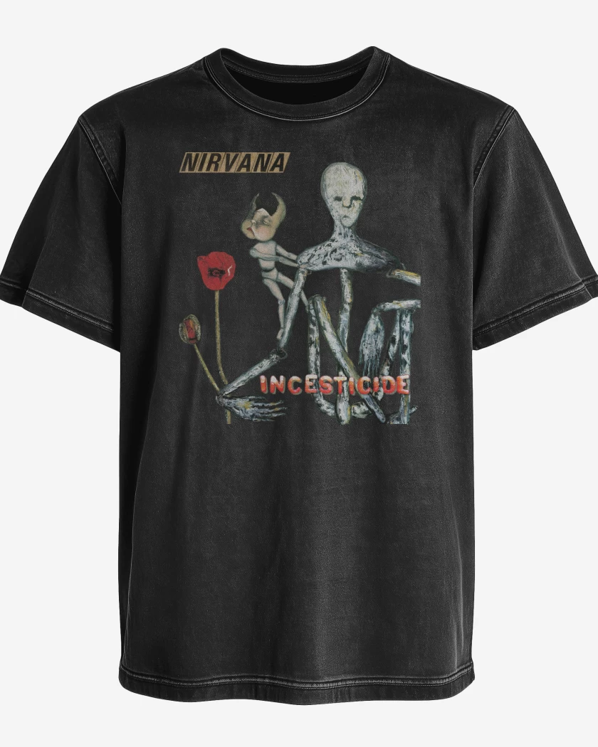 Polera desgastada Nirvana Incesticide
