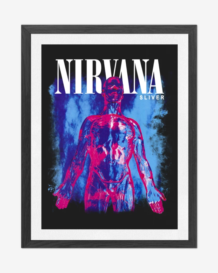 Cuadro decorativo Negro de Nirvana Sliver