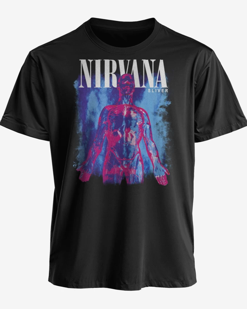 Polera premium Negro de Nirvana Sliver