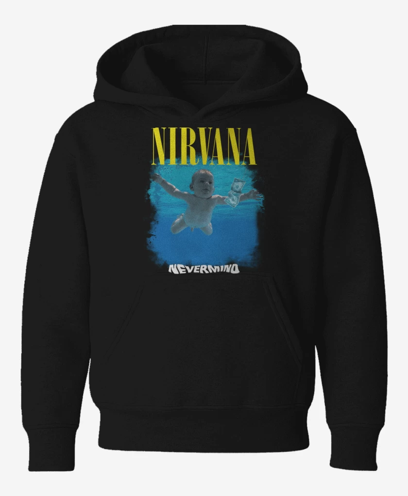 Poleron de niño Negro de Nirvana Nevermind