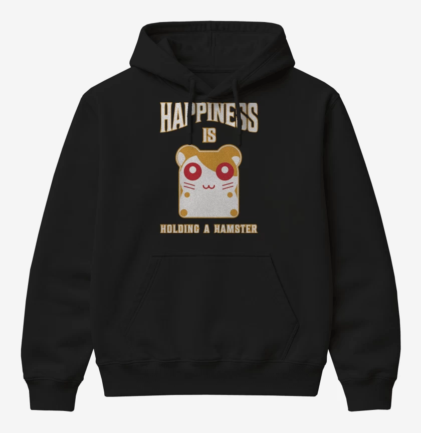 Poleron Canguro básico Negro de Hantaro