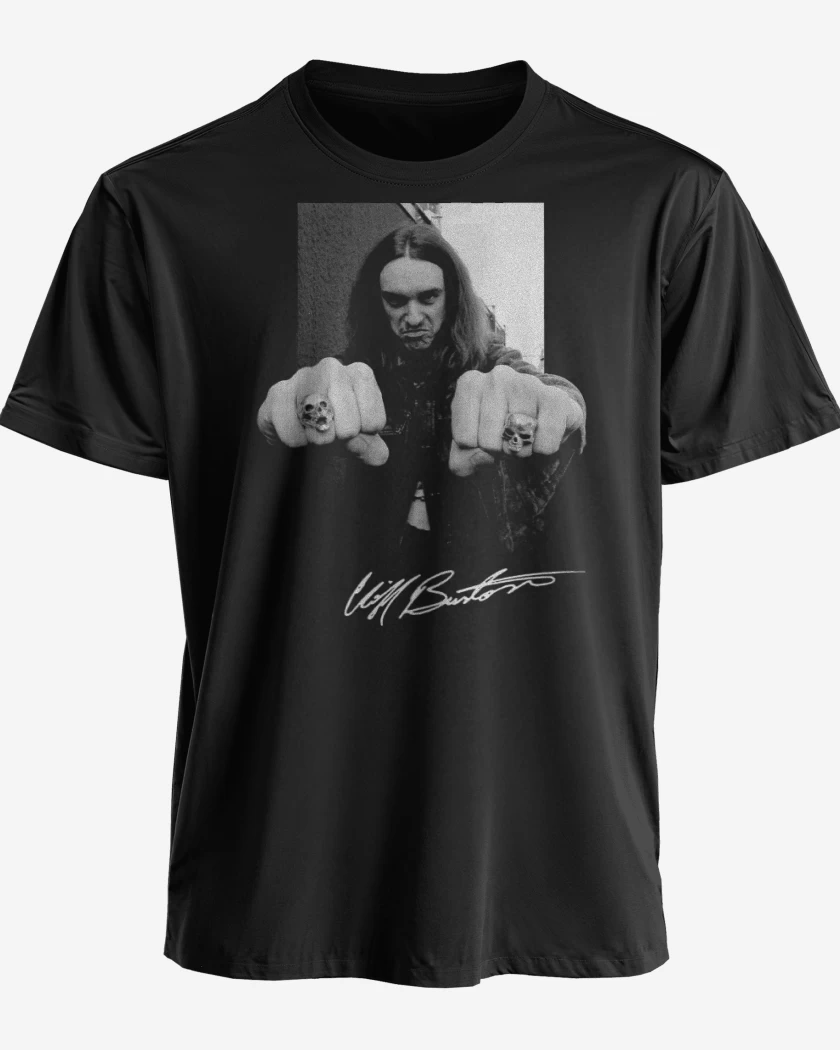 Polera premium Negro de Cliff Burton