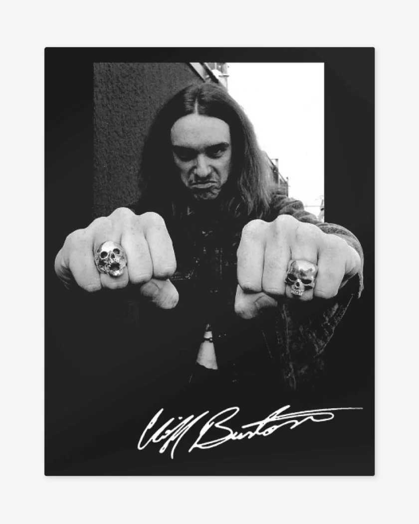 Print metalico Cliff Burton
