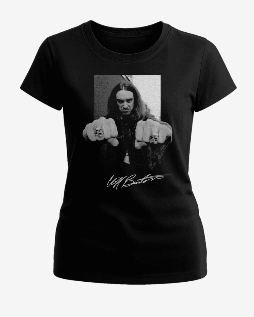 Polera de Mujer Negro de Cliff Burton