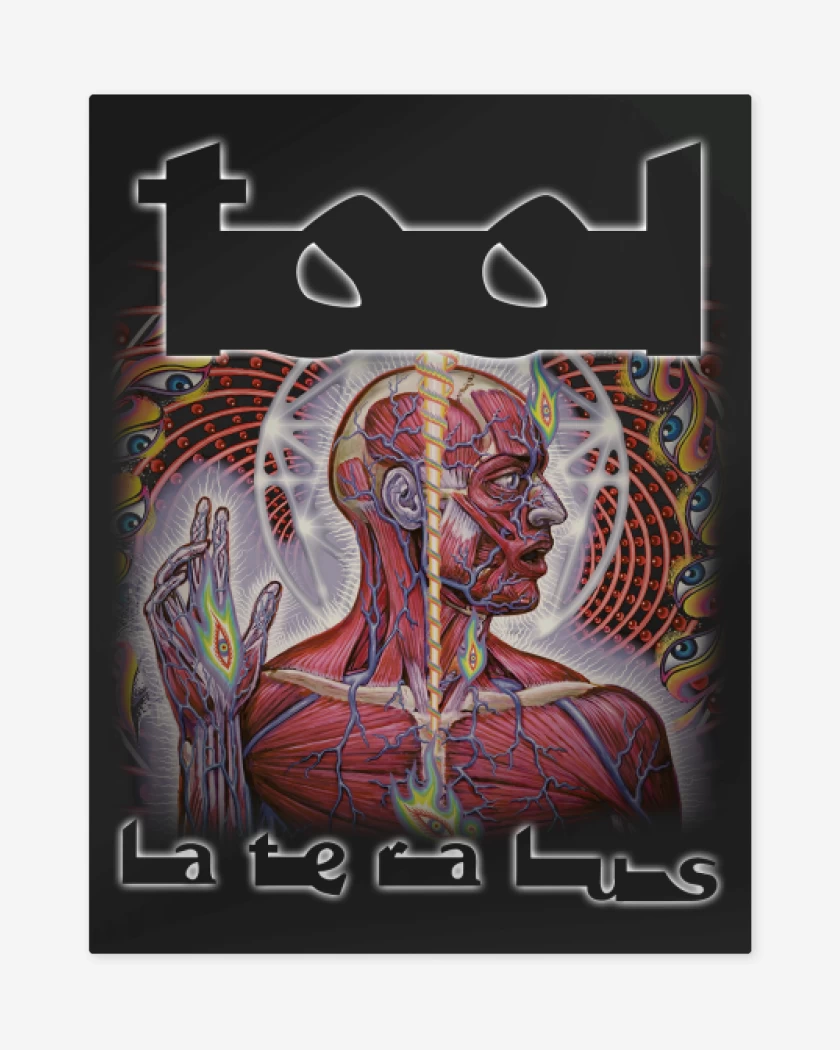 Print metalico Negro de Tool Lateralus