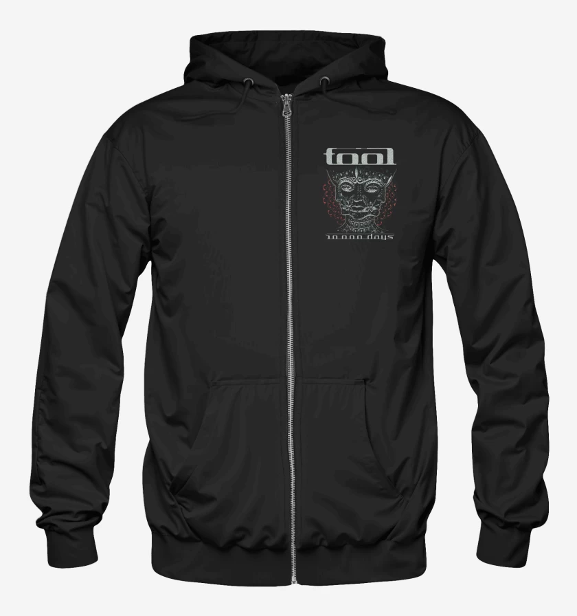 Poleron Canguro con cierre Negro de Tool 10000 Days