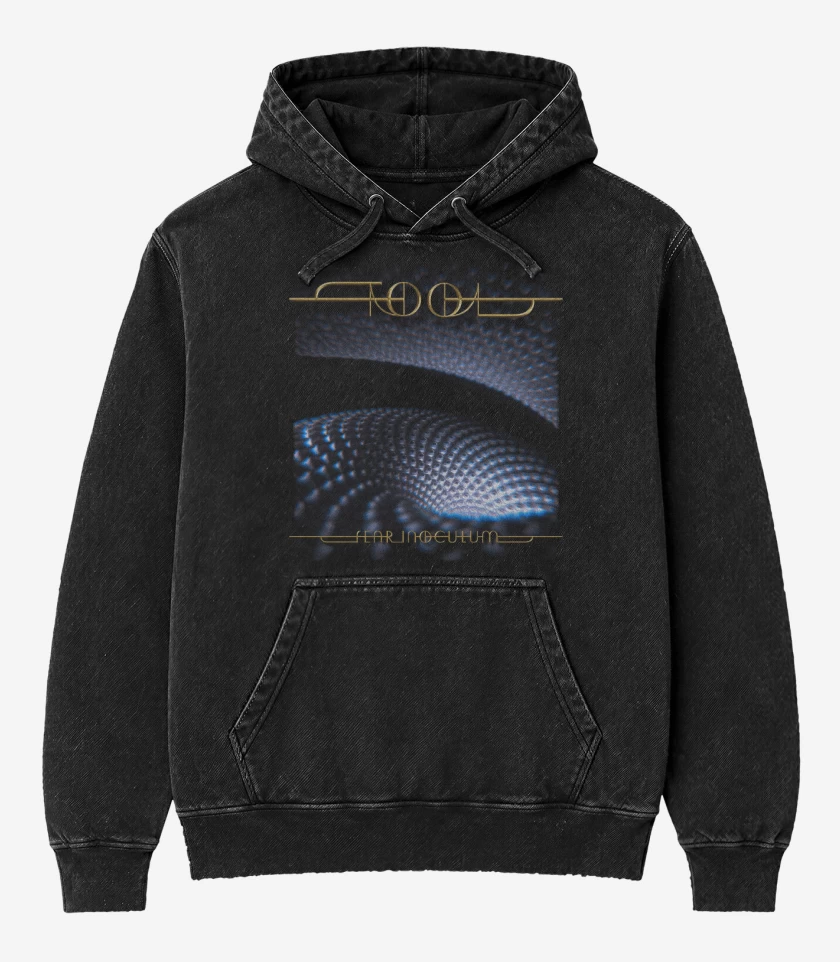 Poleron Canguro Acid Wash Negro de Tool Fear Inoculum