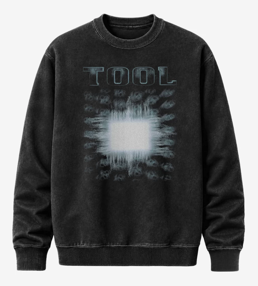 Poleron Polo Acid Wash Negro de Tool AEnima