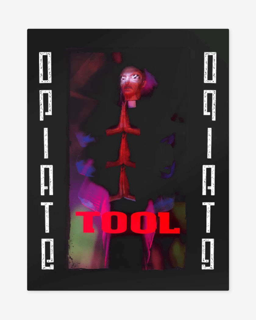 Print metalico Negro de Tool Opiate