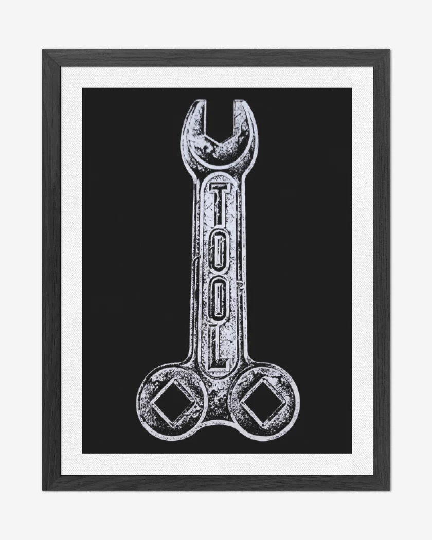 Cuadro decorativo Negro de Tool Logo