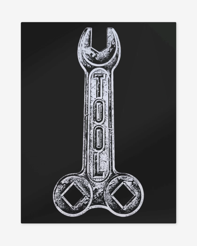 Print metalico Negro de Tool Logo