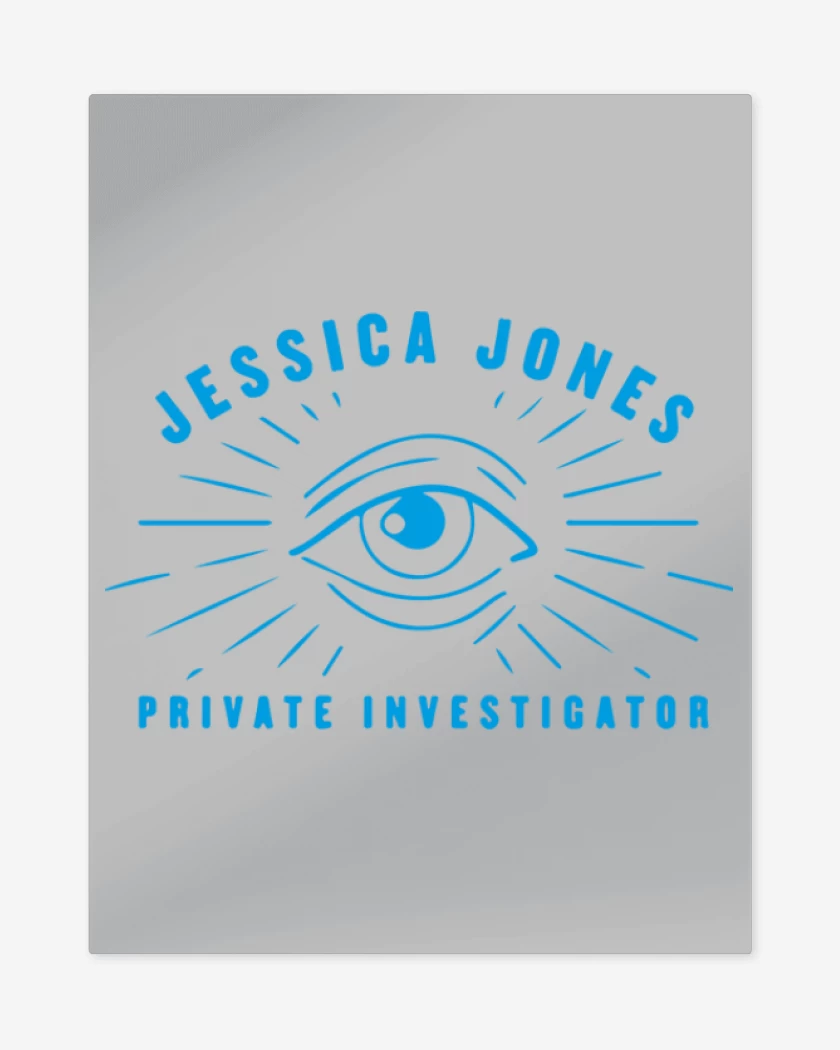 Print metalico Gris Melange de Jessica Jones