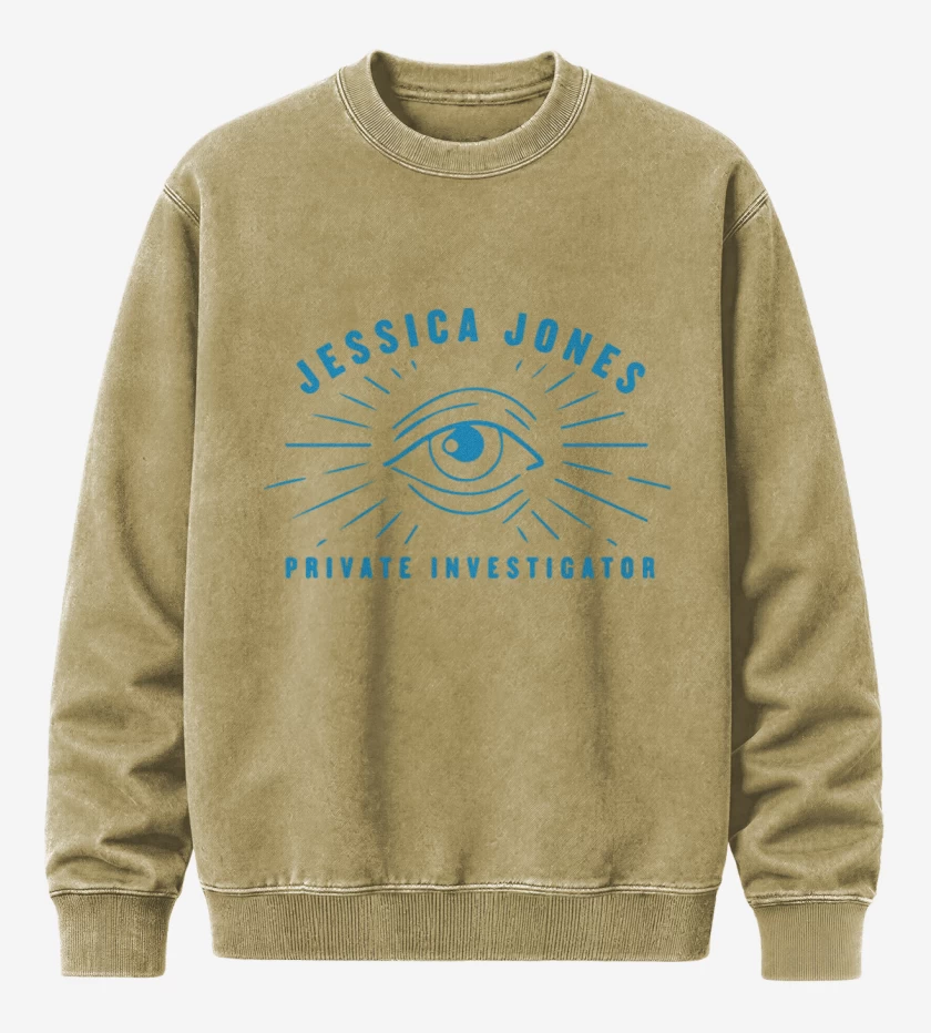 Poleron Polo Acid Wash Beige de Jessica Jones