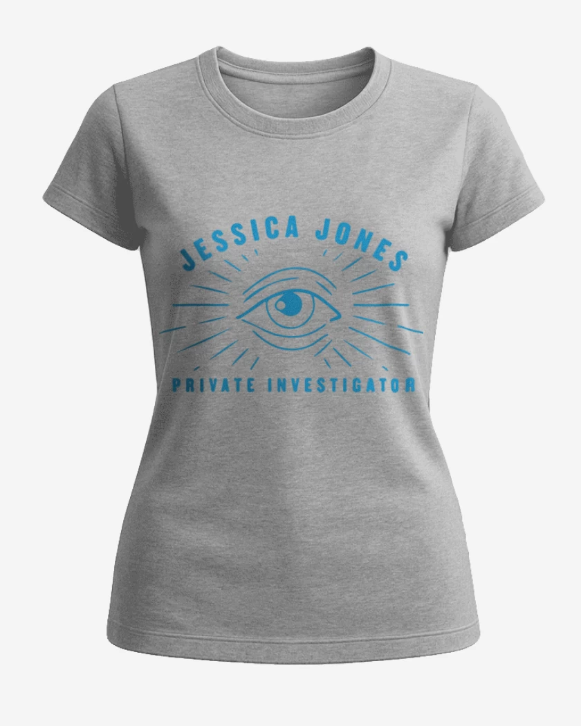 Polera de Mujer Gris Melange de Jessica Jones