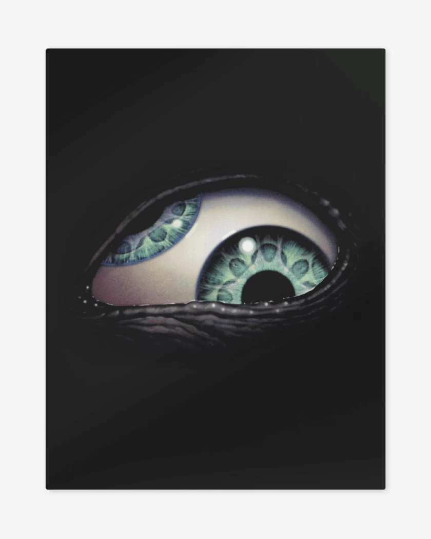 Print metalico Negro de Tool Ojo