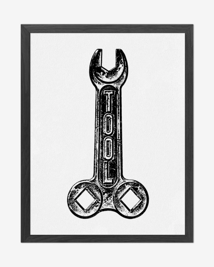 Cuadro decorativo Blanco de Tool Logo 2