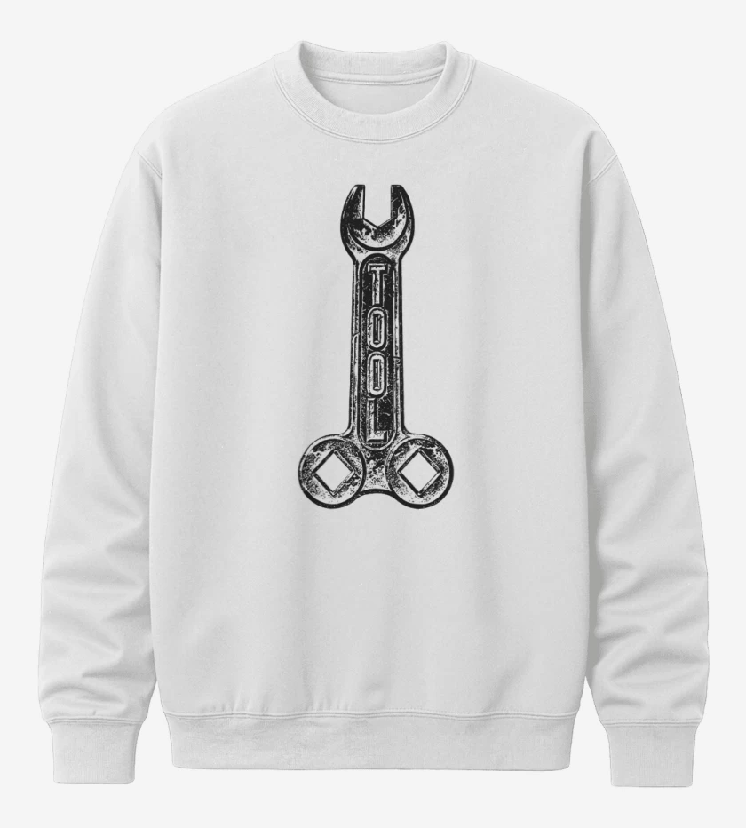 Poleron polo Blanco de Tool Logo 2