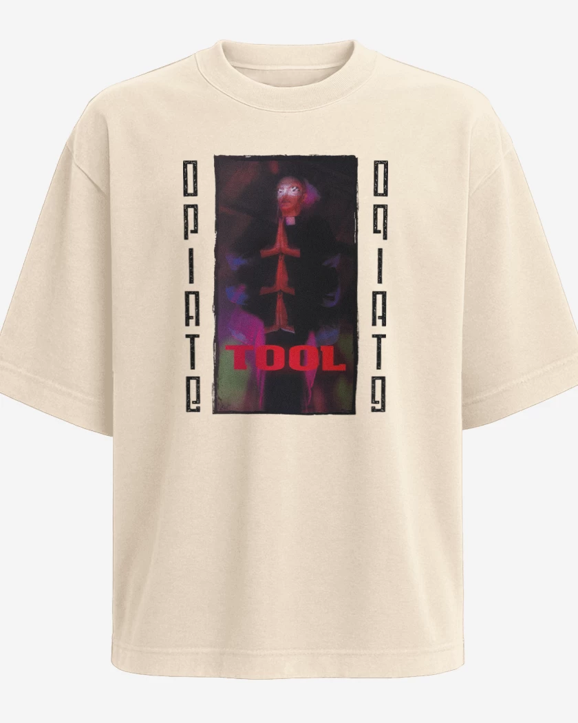 Polera Oversize Tool Opiate Blanco