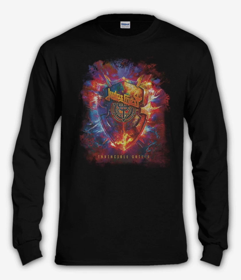 Polera manga larga Negro de Invincible Shield