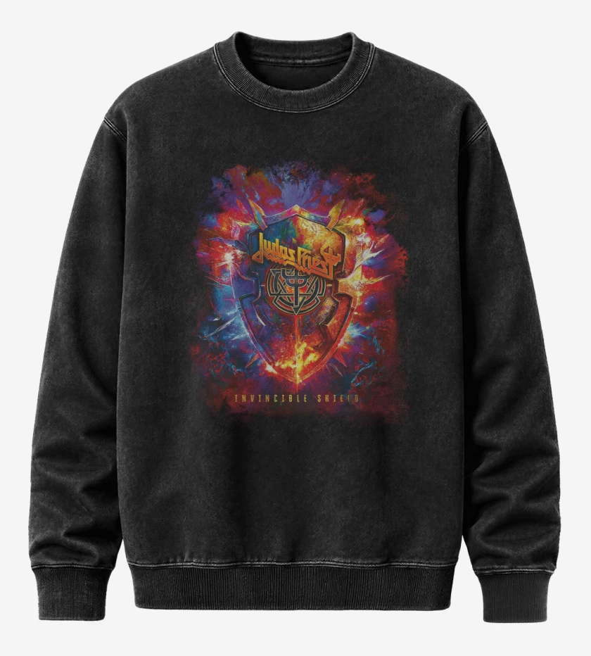 Poleron Polo Acid Wash Negro de Invincible Shield