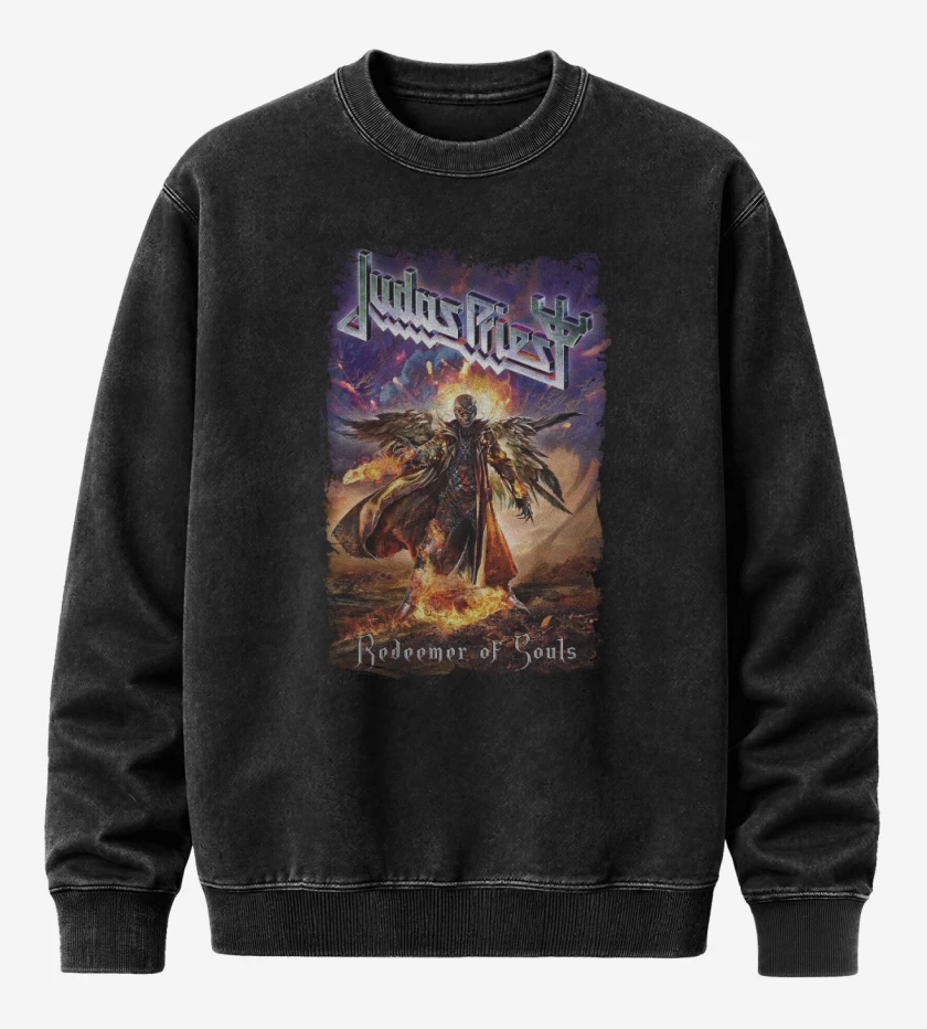 Poleron Polo Acid Wash Negro de Redeemer of Souls