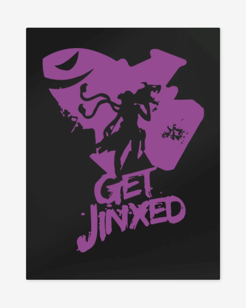 Print metalico Negro de Jinx