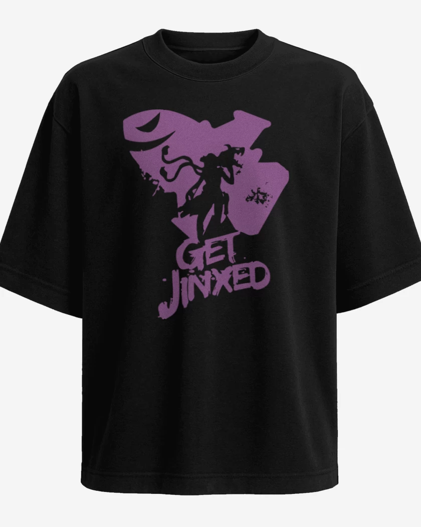 Polera Oversize Negro de Jinx