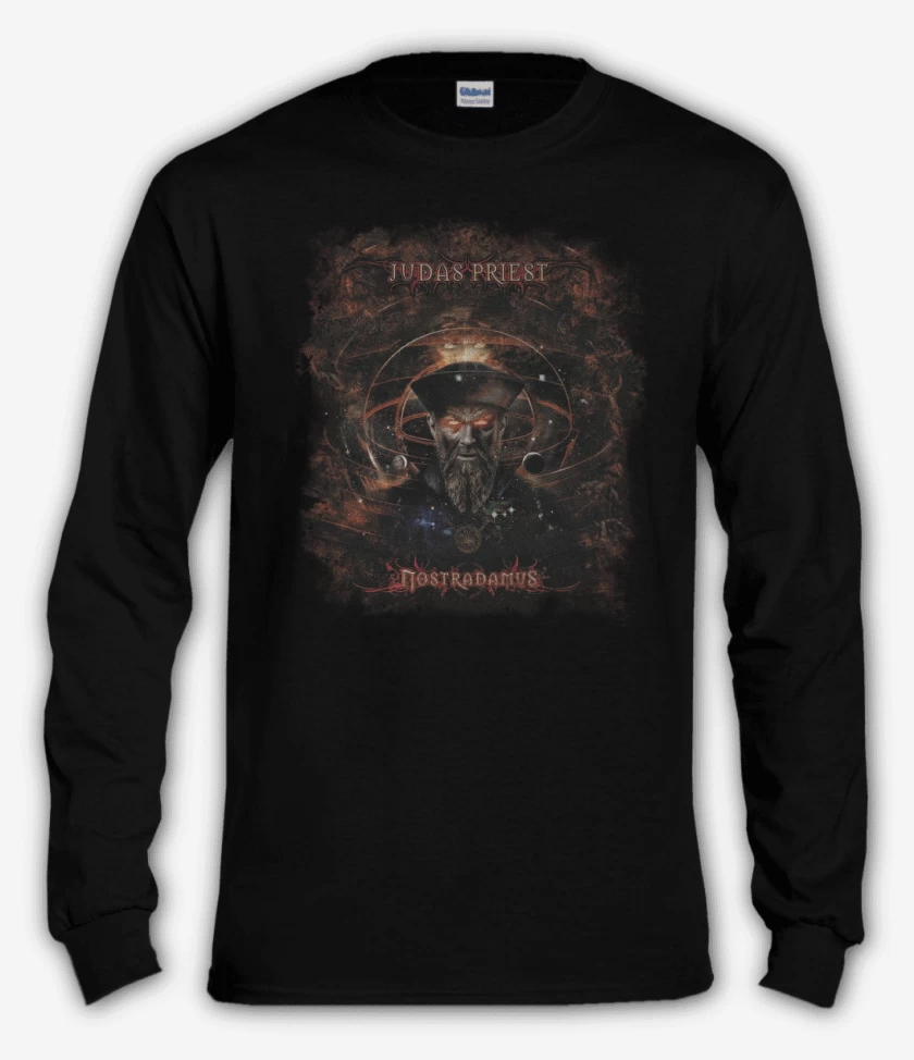 Polera manga larga Negro de Nostradamus