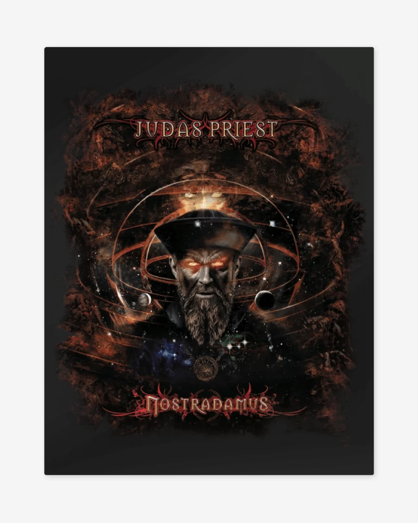 Print metalico Negro de Nostradamus