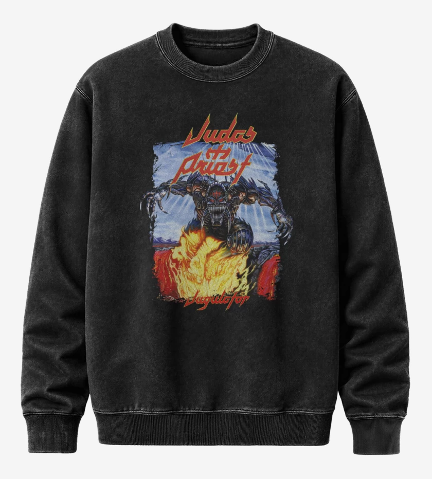 Poleron Polo Acid Wash Negro de Jugulator