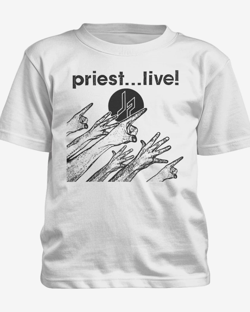 Polera de niño Blanco de Priest Live