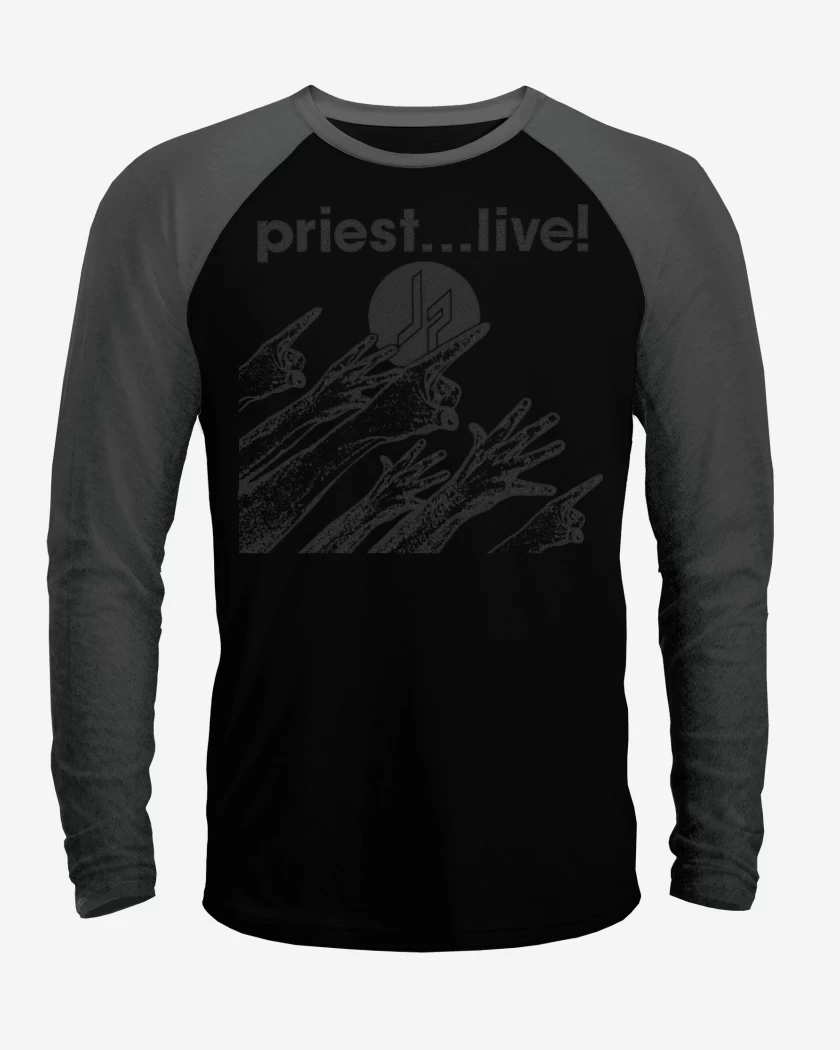 Polera Raglan Negro / Negro Heather de Priest Live