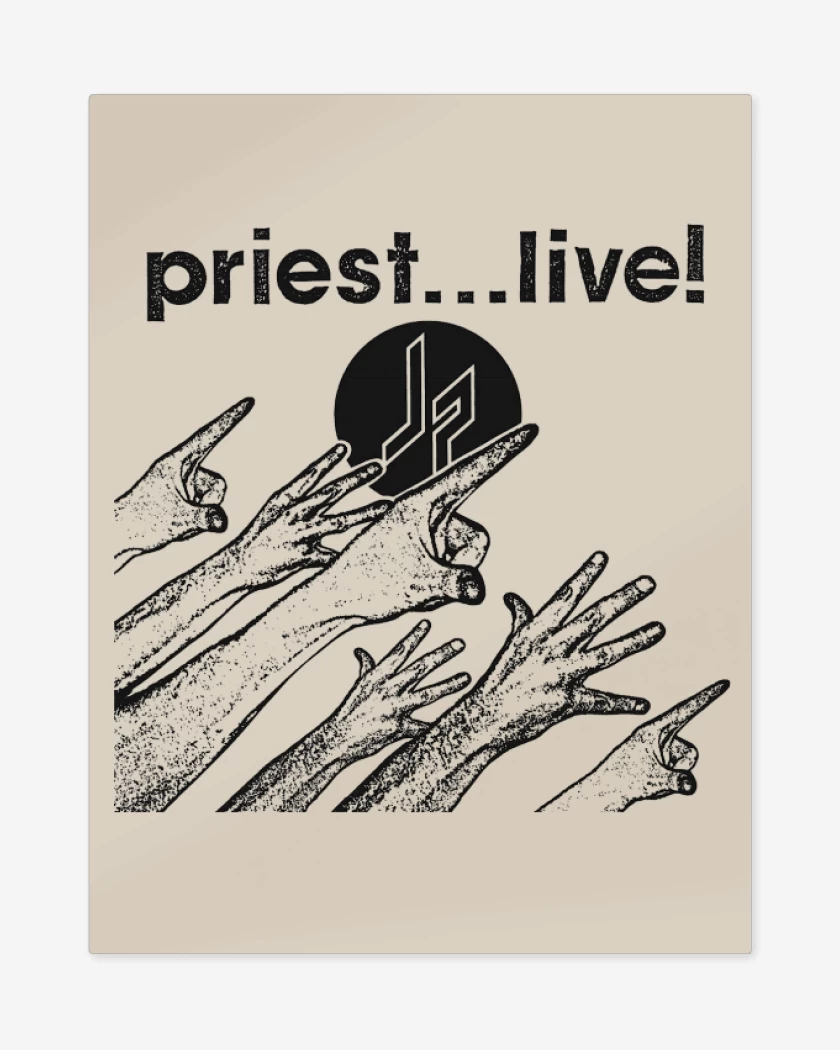 Print metalico Beige de Priest Live
